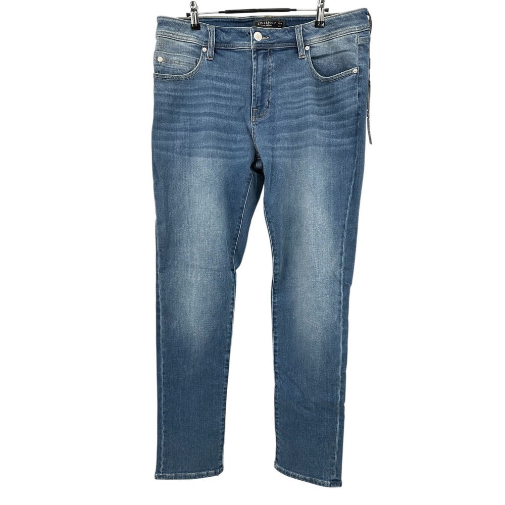NEW Liverpool Kingston ECO Straight Leg Denim Jeans‎ Serrano Blue Men's 35x34